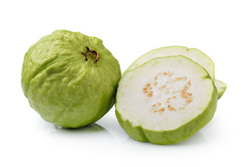 guava fruit on white background