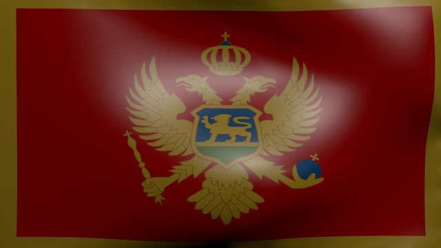 montenegro strong wind flag