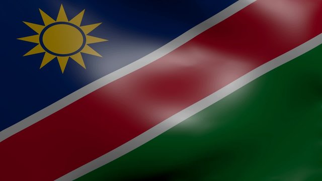 namibia strong wind flag