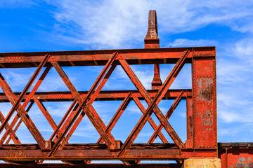Eisenbahnbrücke aus der Kolonialzeit, gebaut 1901, Seeis, Khomas