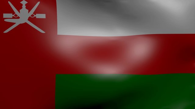 oman strong wind flag