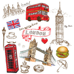 Fototapeta premium hand drawing London