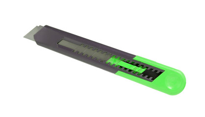 Utility knife isolated