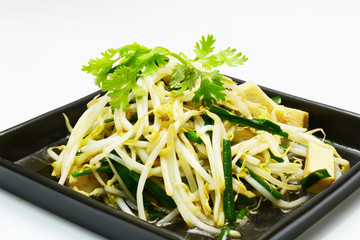 fried sprout and tofu