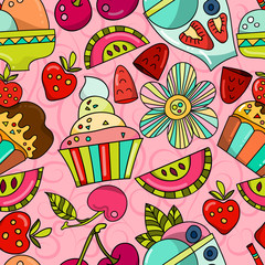 Seamless pattern can be using to stationery, wrapping paper, packaging, invitations, greeting cards