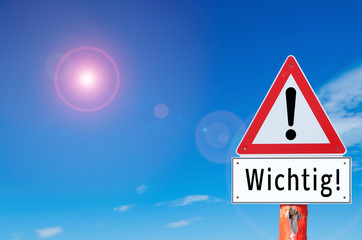 Achtung Wichtig