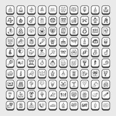 Doodle Birthday icons