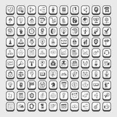 doodle business icon