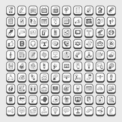 doodle communication icons