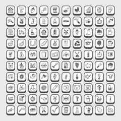 doodle farming icons