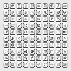 doodle music icons