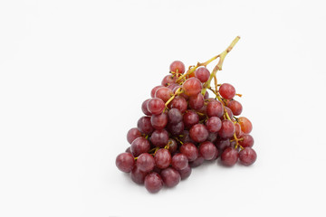 Obraz premium red grapes on a white background