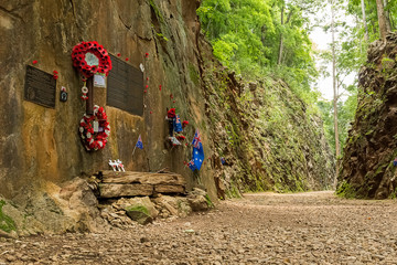 Hellfire Pass at Kanchanaburi, Thailand.