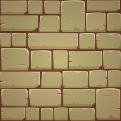 Stone Block Wall - Yellow