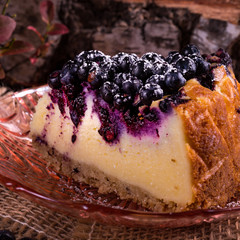 Cheesecake blueberries