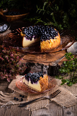 Cheesecake blueberries