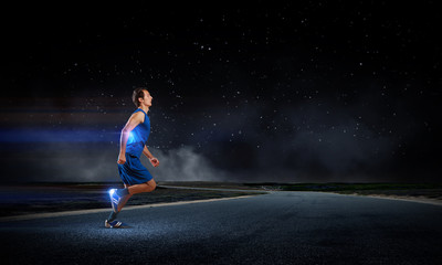 Running sportman 
