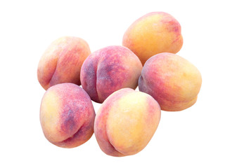 Ripe organic peaches