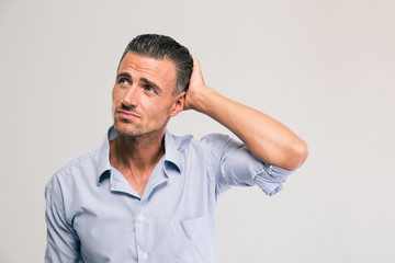 Fototapeta premium Portrait of a pensive businessman