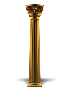 Gold Corinthian Column