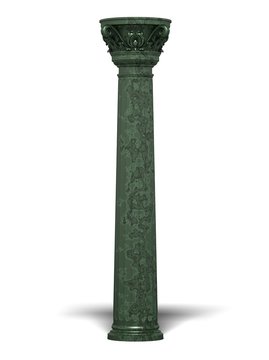 Green Corinthian Column