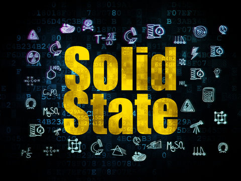 Science concept: Solid State on Digital background