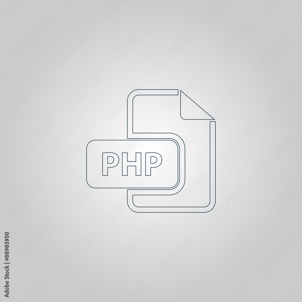 Poster php computer file extension symbol.