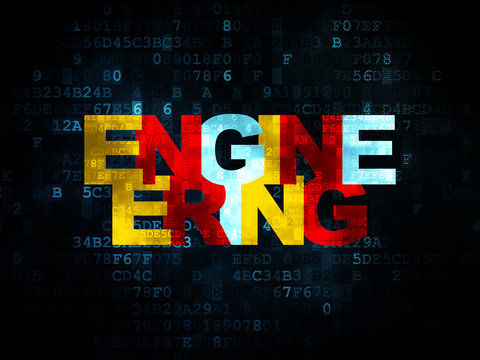 Science concept: Engineering on Digital background