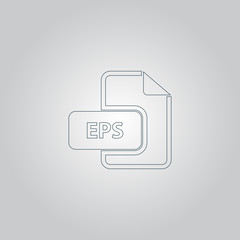 EPS vector file extension icon.