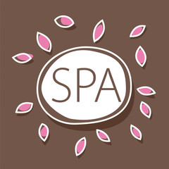 Abstract vector logo for Spa salon