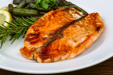 Grilled salmon
