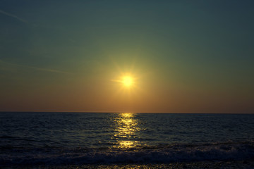 Fototapeta premium Beautiful Sunset at Sea
