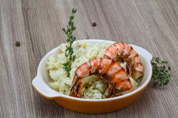 Risotto with prawn