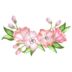 Naklejka premium flower wreath