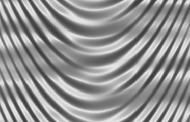 silvery shiny silk curtain close up