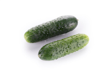 Cucumber isolated on white