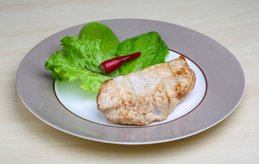 Grilled turkey steak