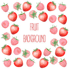 Berries fruit background