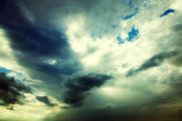 blue sky with clouds