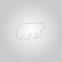 Bear symbol - vector illustration