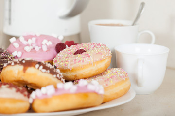 Obraz na płótnie Canvas colorful donuts