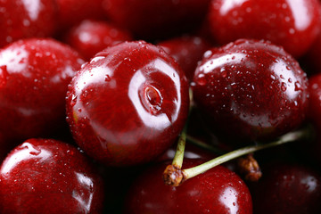 Sweet cherries, close-up