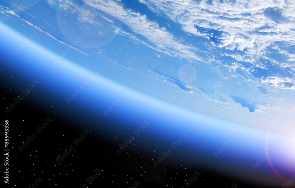 Canvas Prints view of earth from space