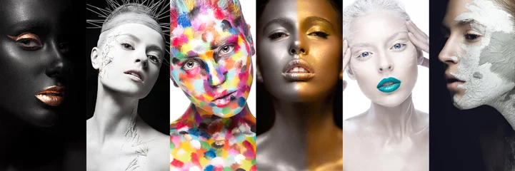 Sammlung von Kunstschönheitsbildern. Kreatives Foto. Gold, Ton © Kobrinphoto