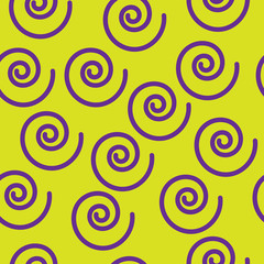 Abstract seamless pattern with spirals