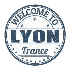 Welcome to Lyon stamp