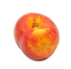 Peach isolated on white background