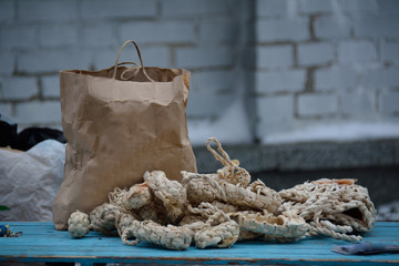 Straw shoes as souvenirs