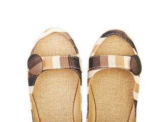 Espadrilles shoes isolated