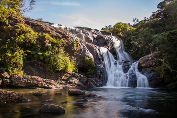 Fototapeta na wymiar Wasserfälle, Horton Plains, Sri Lanka
